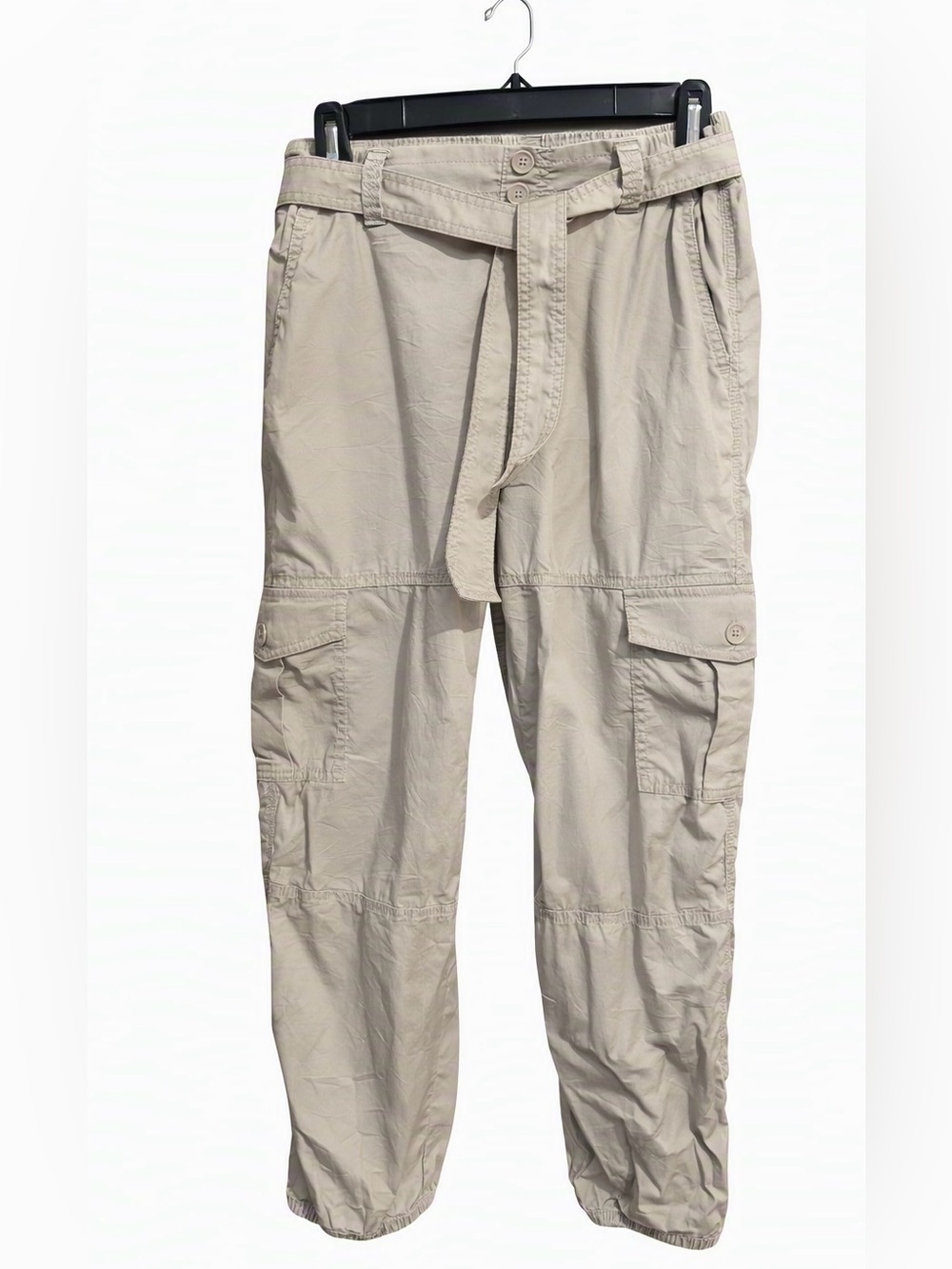 Abercrombie kids Khaki Cargo Pants with Belt and Utility Pockets Size 13/14
